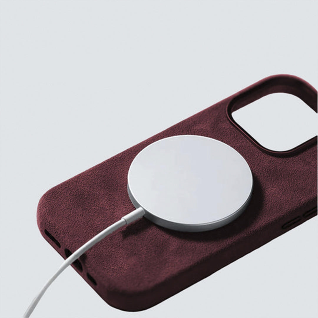 CAPA ALCANTARA VERMELHA MAGSAFE