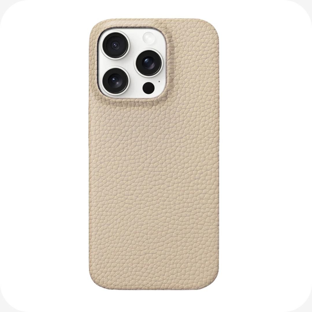 CAPA IPHONE COURO OFF WHITE MAGSAFE