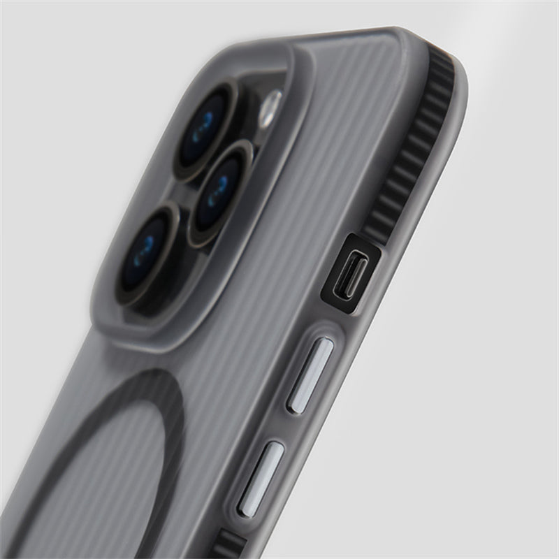 CAPA IPHONE TRANSPARENTE GEOMETRI MAGSAFE