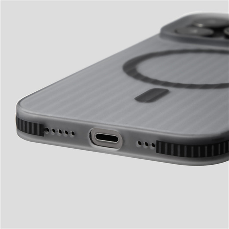 CAPA IPHONE TRANSPARENTE GEOMETRI MAGSAFE