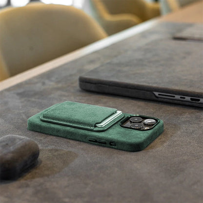 CAPA ALCANTARA VERDE MAGSAFE