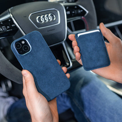 CAPA ALCANTARA AZUL MAGSAFE