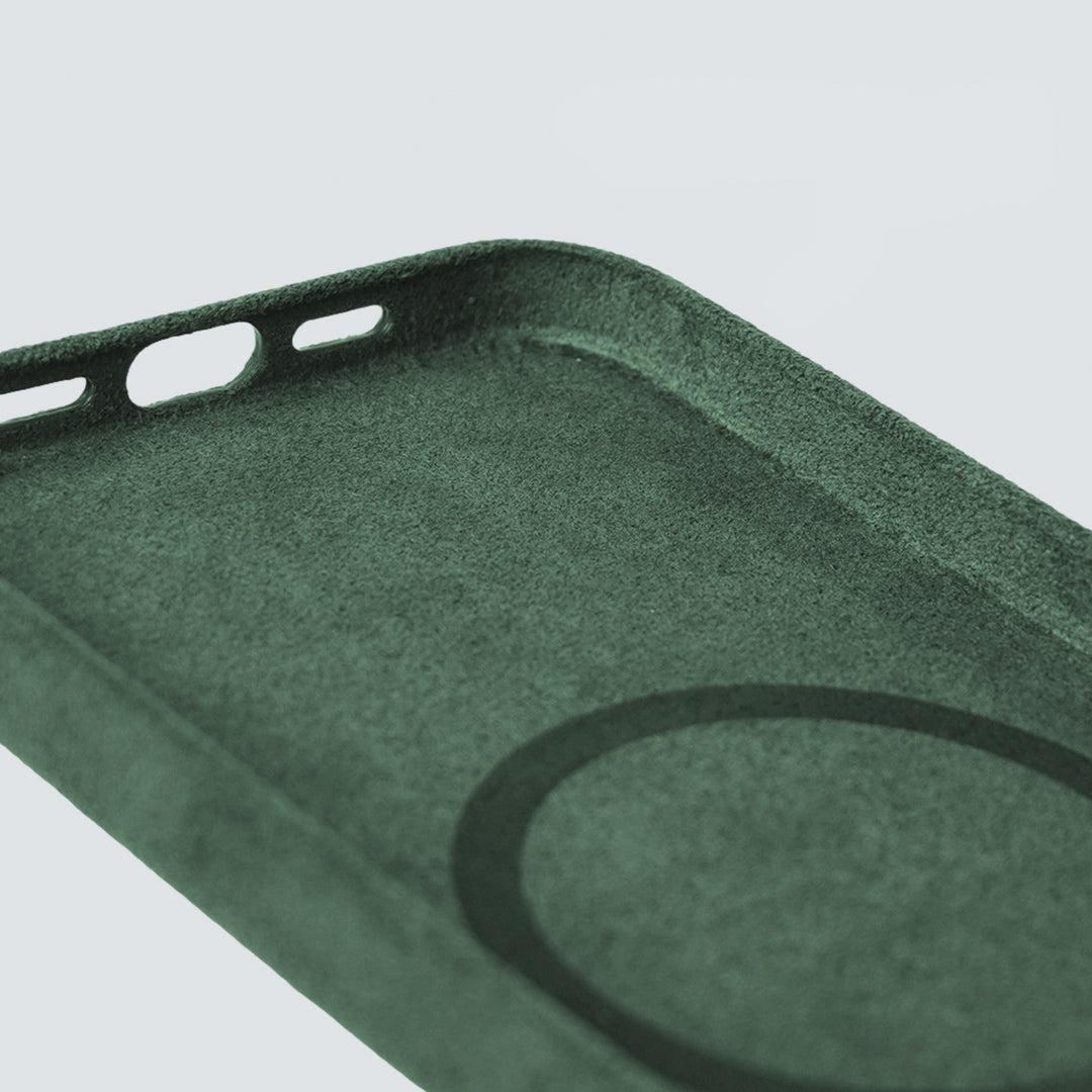 CAPA ALCANTARA VERDE MAGSAFE