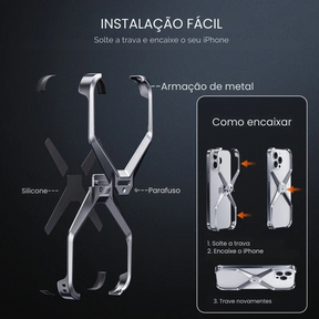 CAPA IPHONE MINIMALISTA TITANIUM