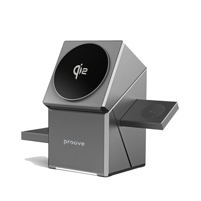 Carregador Rápido 3 em 1 com Rotação Automática