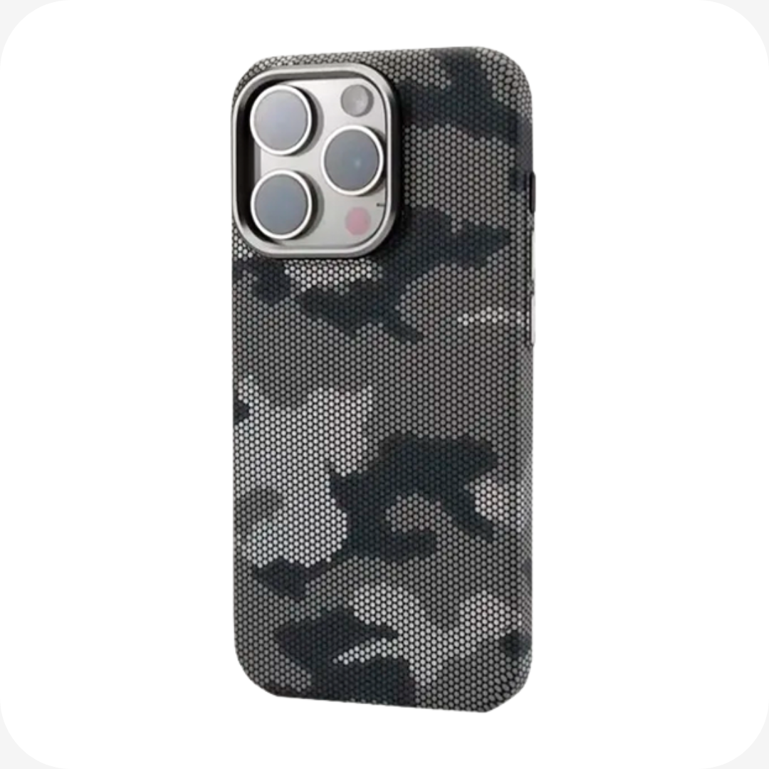 CAPA IPHONE CARBON CAMUFLAGEM MAGSAFE
