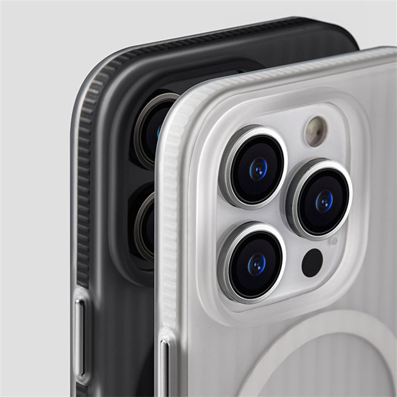 CAPA IPHONE  TRANSPARENTE GEOMETRI MAGSAFE