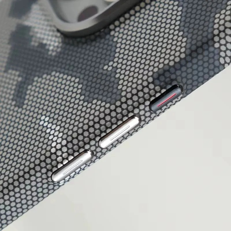 CAPA IPHONE CARBON CAMUFLAGEM MAGSAFE