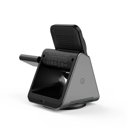 Carregador sem fio magnético 3 em 1 multifuncional