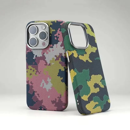 CAPA IPHONE CARBON CAMUFLAGEM MAGSAFE