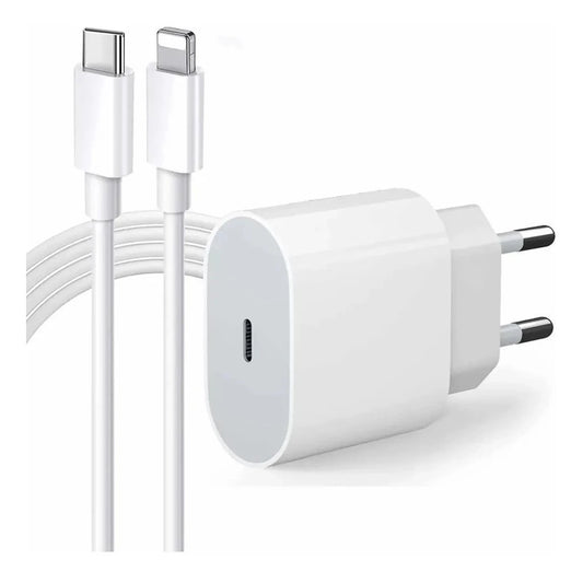 Carregador iPhone Tipo C - Cabo (1m)+Fonte (20w)