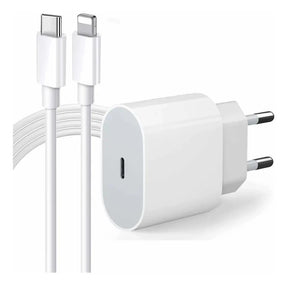Carregador iPhone Tipo C - Cabo (1m)+Fonte (20w)