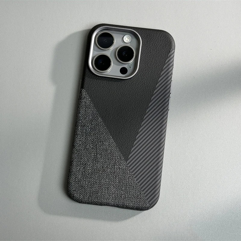 CAPA IPHONE CARBON LEATHER